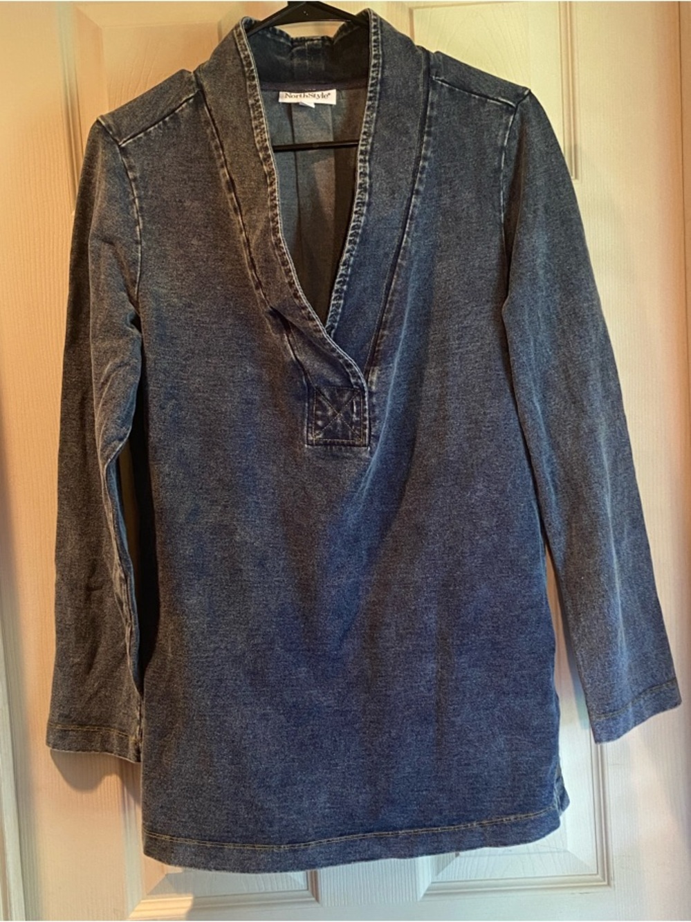 NorthStyle Washed Dark Blue Denim Tunic